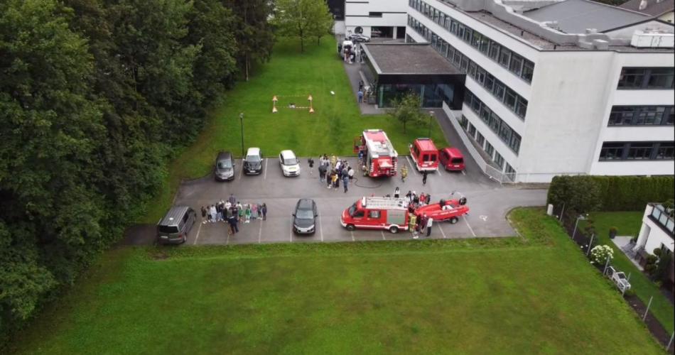 Blaulichttag von oben